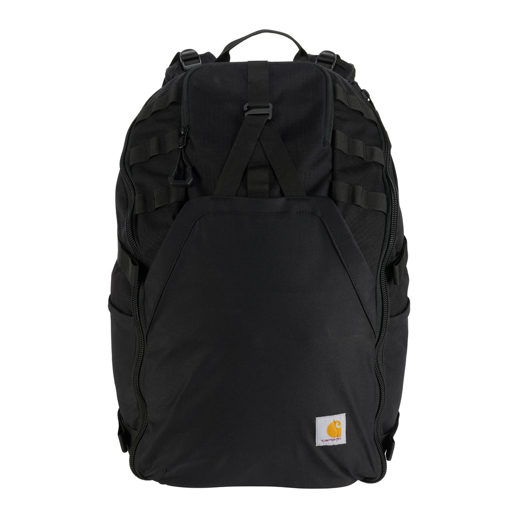 Carhartt 45L Nylon Internal Frame Hiking, Durable Camping & Backpacking Pack W/Hydration Port, Daypack For Men & Women, Black, O
