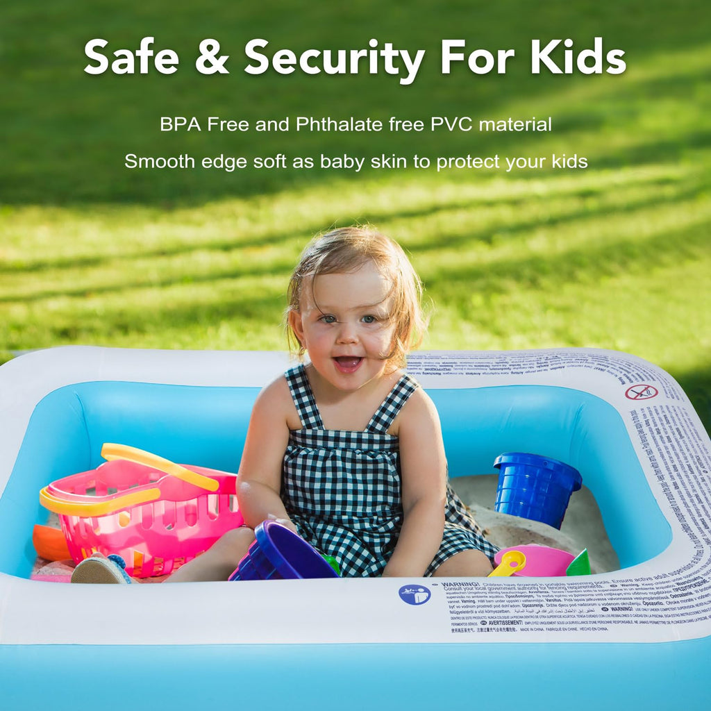 Chiclist Inflatable Kiddie Pool Baby Pool Swim For Kids Kids, Easy Set For Backyard Summer Outdoor