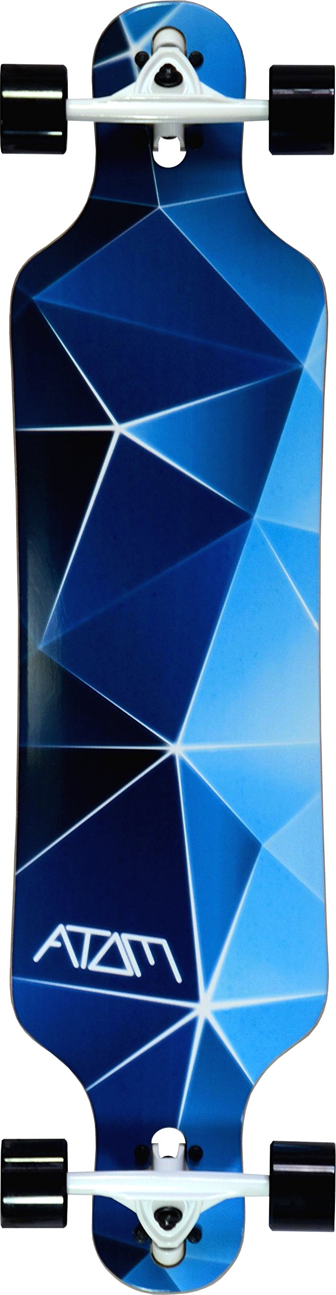 Atom Longboards Atom Drop Through Longboard - 40'' , Blue Geo