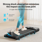 Walking Pad With Auto Incline, Under Desk Folding Treadmill With Remote Control And Led Display For Home Office, 2.5Hp Portable