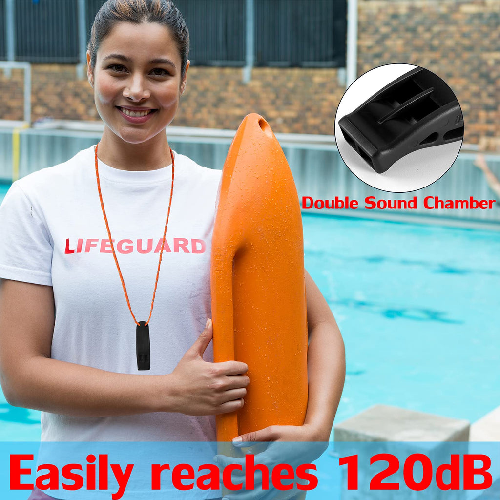 Hipat Emergency Whistle, Super Loud Safety Whistle With Lanyard, Ideal For Kayaking, Boating, Swimming, Water Survival, Hiking,