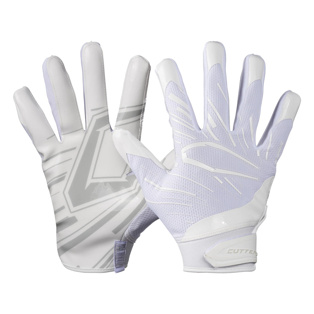Cutters Football Gloves - Game Day Football Receiver Gloves with High Tack Silicone Grip, Superior Support and Protection - Soli