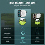 Vevor Golf Rangefinder, 650 Yards Laser Golfing Hunting Range Finder, 6X Magnification Distance Measuring, Golfing Accessory Wit