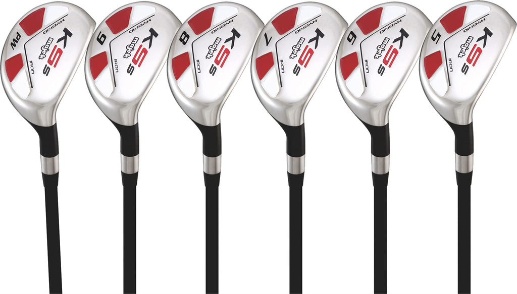 Majek Men'S Golf All Hybrid Partial Set, Which Includes: #5, 6, 7, 8, 9, Pw Senior Flex Right Handed New Utility A    Flex Club