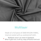 Joy Walker Waterproof Backpack Rain Cover For (15-90L) (Light Green, Xxl (For 70-90L Backpack))