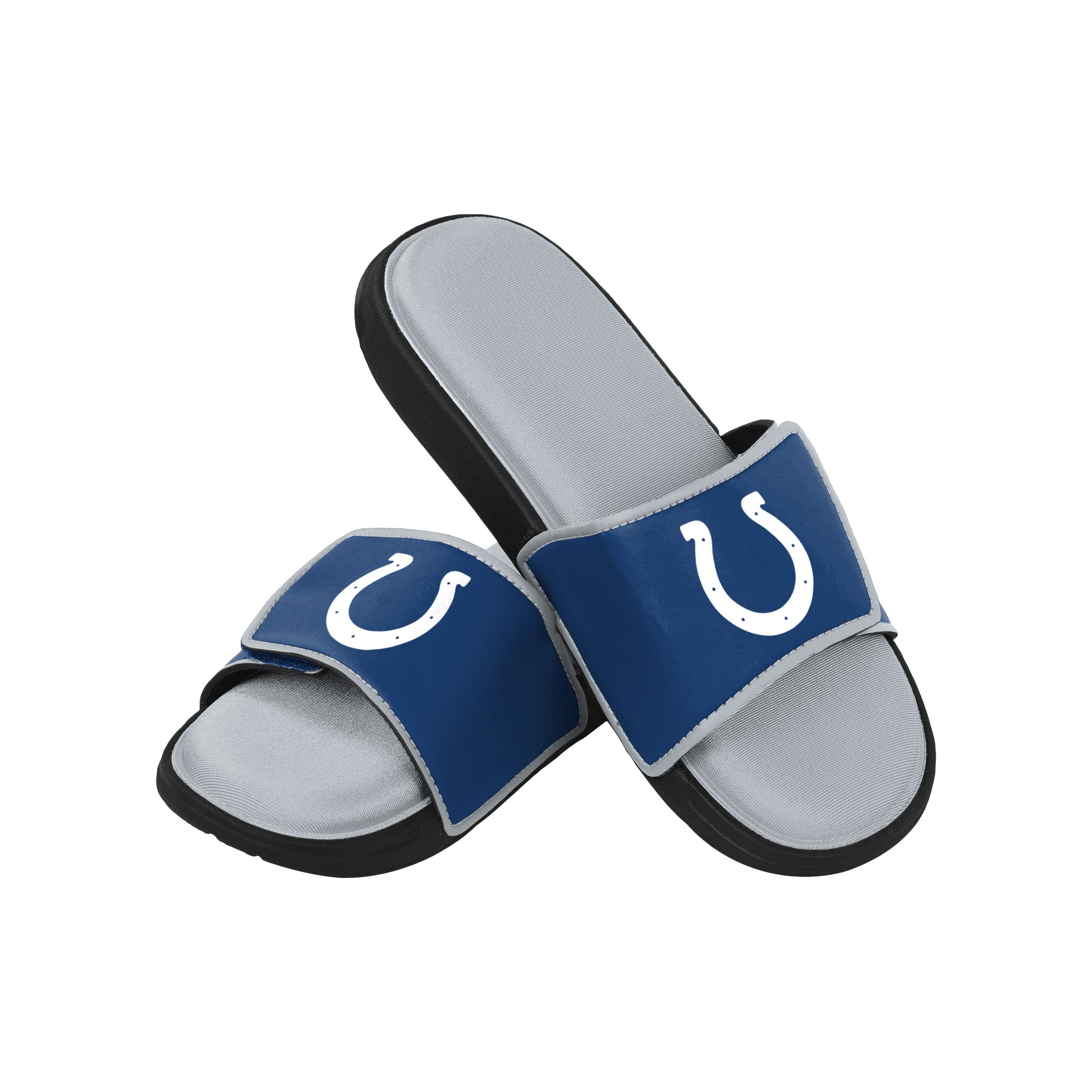 FOCO Indianapolis Colts NFL Mens Foam Sport Slide - L