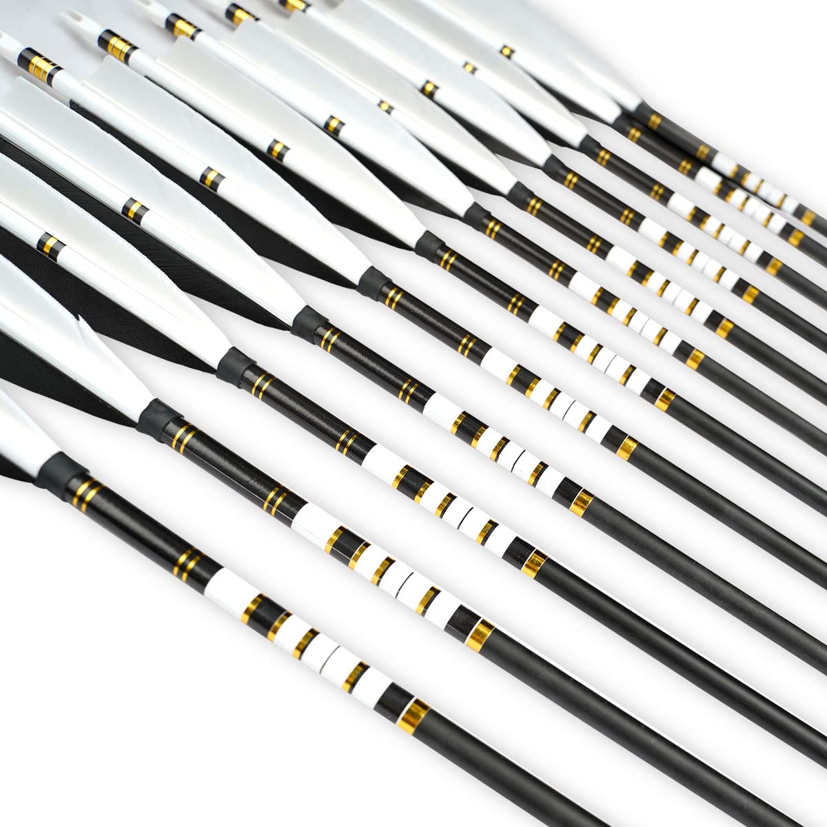 Pmz Archery 31 Mix Carbon Arrow 6Pcs 12Pcs For Hunting Recurve Bow(6Pcs,With Stickers)