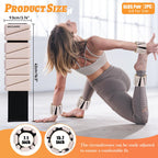 BECOJADDE Ankle Weights Set of 2 (3 lb Each) Adjustable Wrist Weights for Women Men Wearable Arm Leg Weight for Pilates, Running