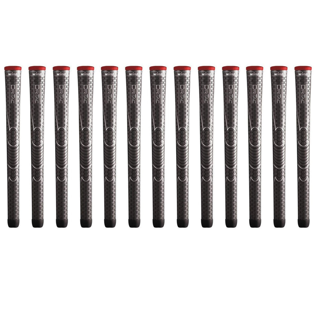 Winn Dri-Tac Standard Dark Gray 13 Piece Golf Grip Bundle (