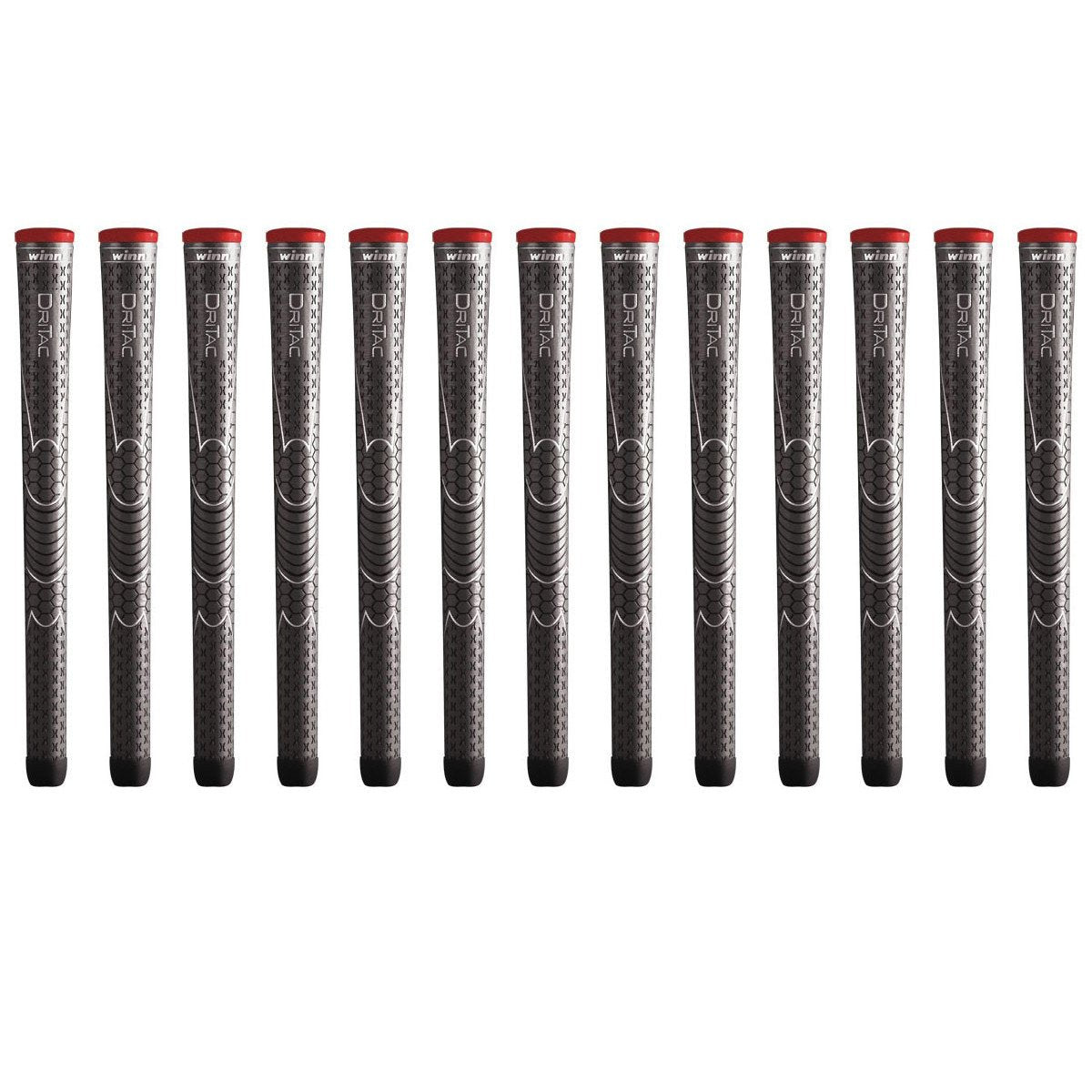 Winn Dri-Tac Standard Dark Gray 13 Piece Golf Grip Bundle (