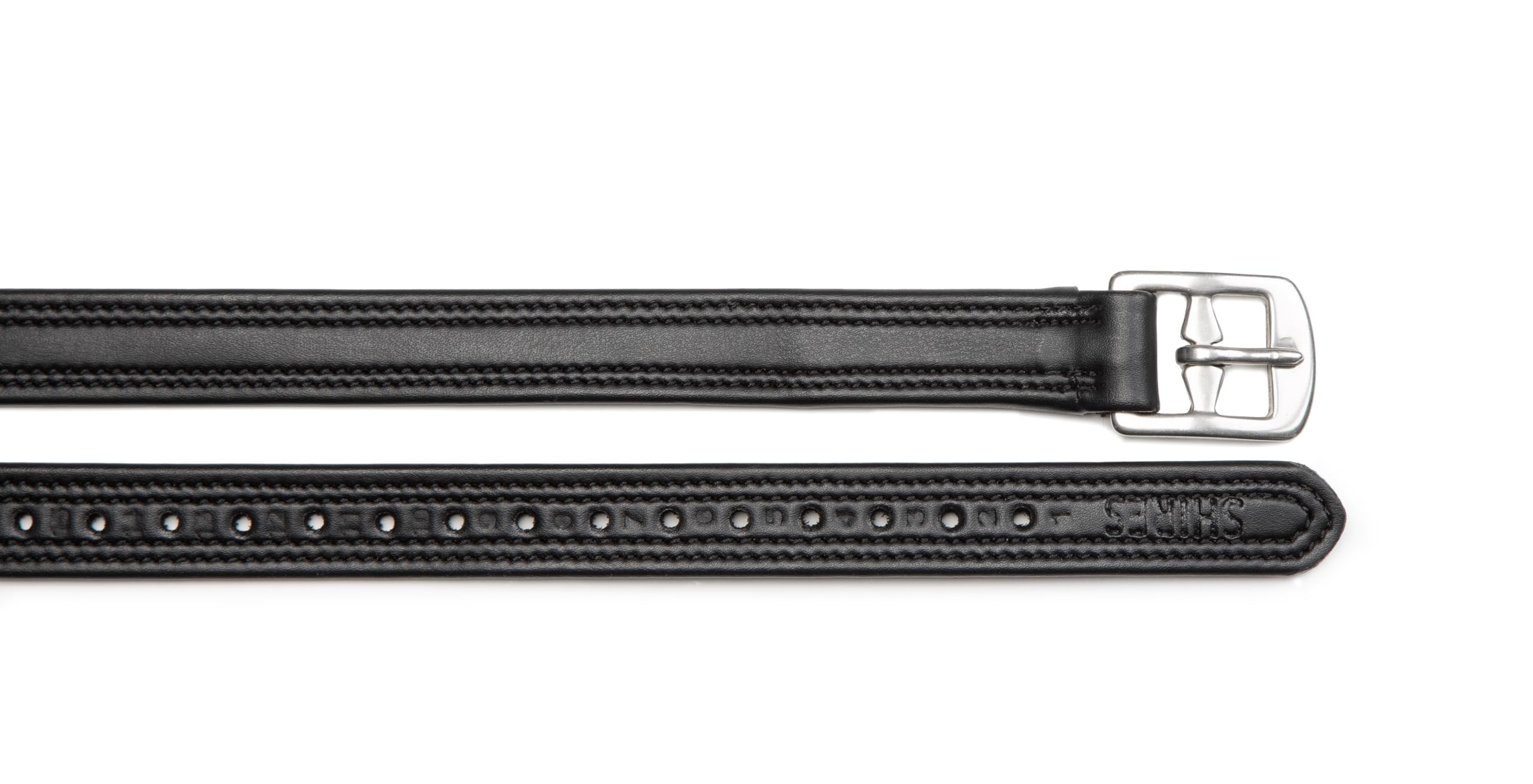 Shires Easy Care Non Stretch Stirrup Leathers (Black, 61)