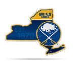 Rico Industries Nhl Buffalo Sabres State Shape Shape Cut Pennant - Home And Living Room D  Cor - Soft Felt Ez To Hang