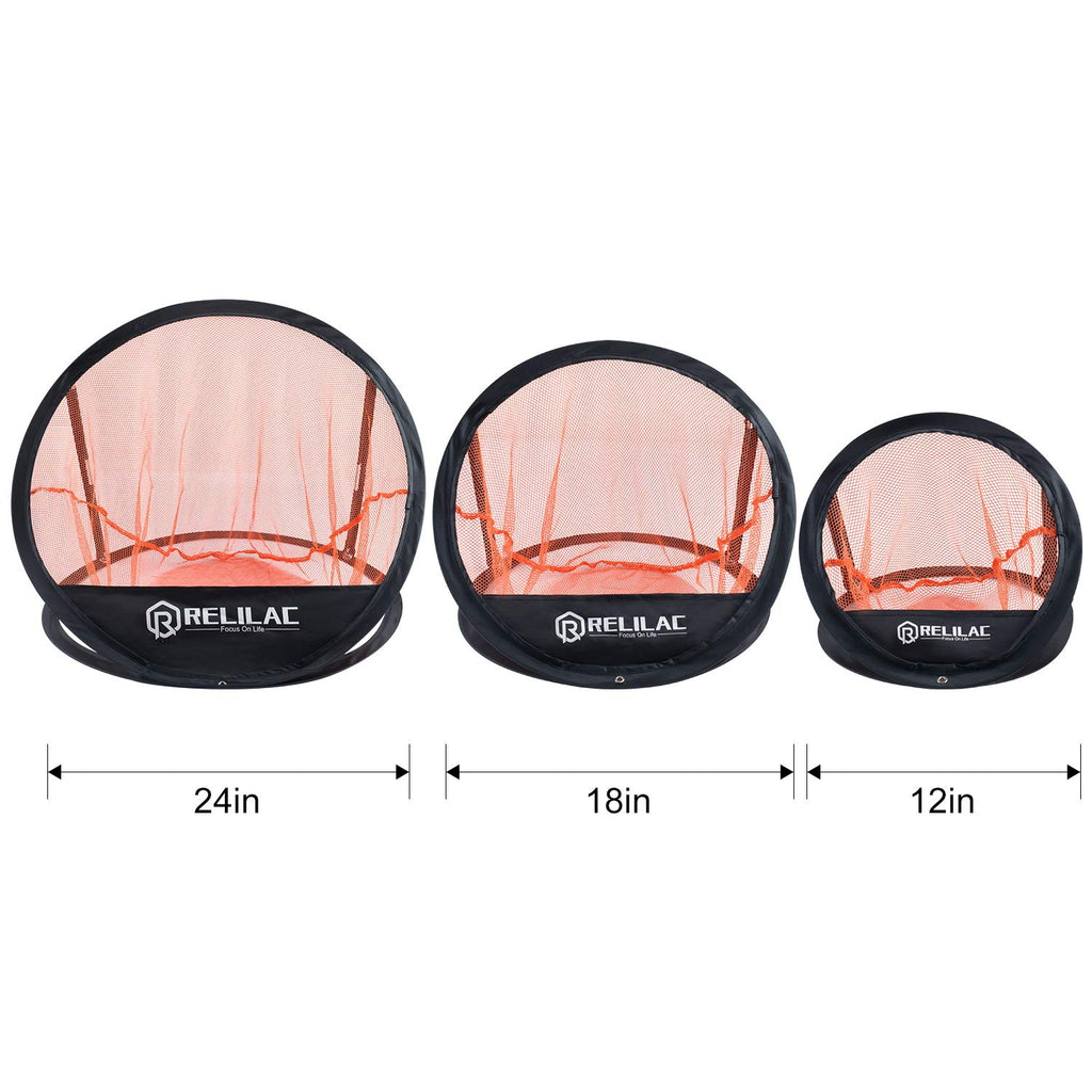 Relilac Golf Chipping Net (3 Pcs)- Indoor/Outdoor Golfing Target Accessories For Backyard Accuracy And Swing Practice - Great Gi