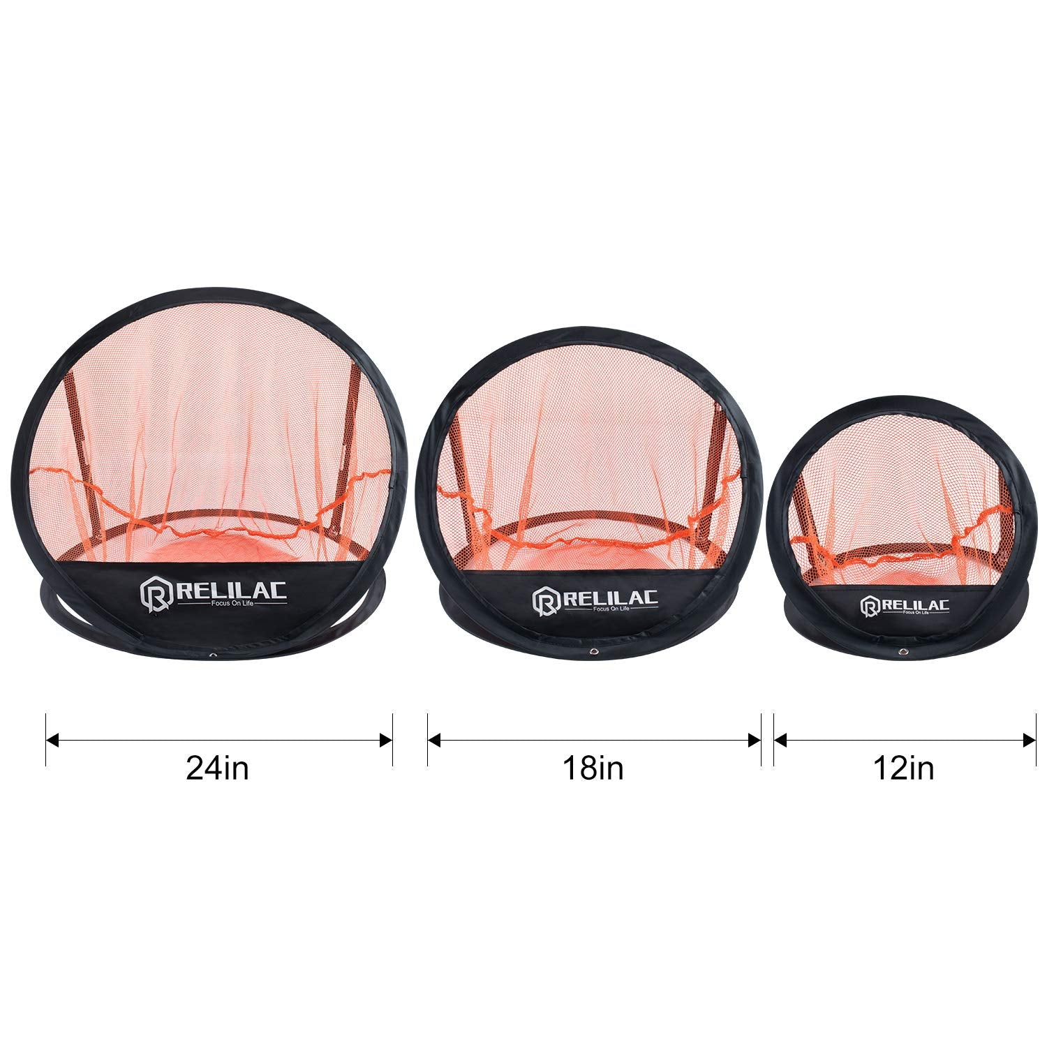 Relilac Golf Chipping Net (3 Pcs)- Indoor/Outdoor Golfing Target Accessories For Backyard Accuracy And Swing Practice - Great Gi