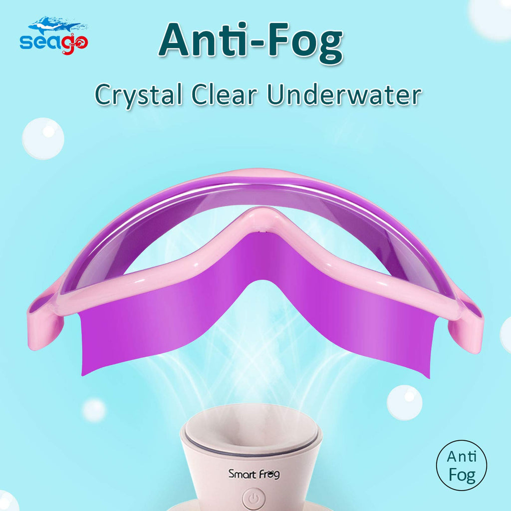 Kids Goggles For Swimming 2 Pack No Leaking Anti-Fog Outer Eye Fit With Wide View Uv Protection Crystal Clear Watertight Swim Go