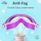 Kids Goggles For Swimming 2 Pack No Leaking Anti-Fog Outer Eye Fit With Wide View Uv Protection Crystal Clear Watertight Swim Go