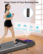 Cyclerade Walking Pad Treadmill With Handle Bar, 2.5 Hp, Portable Treadmill With App Remote Control, Sports Data Analysis, 5.0 M