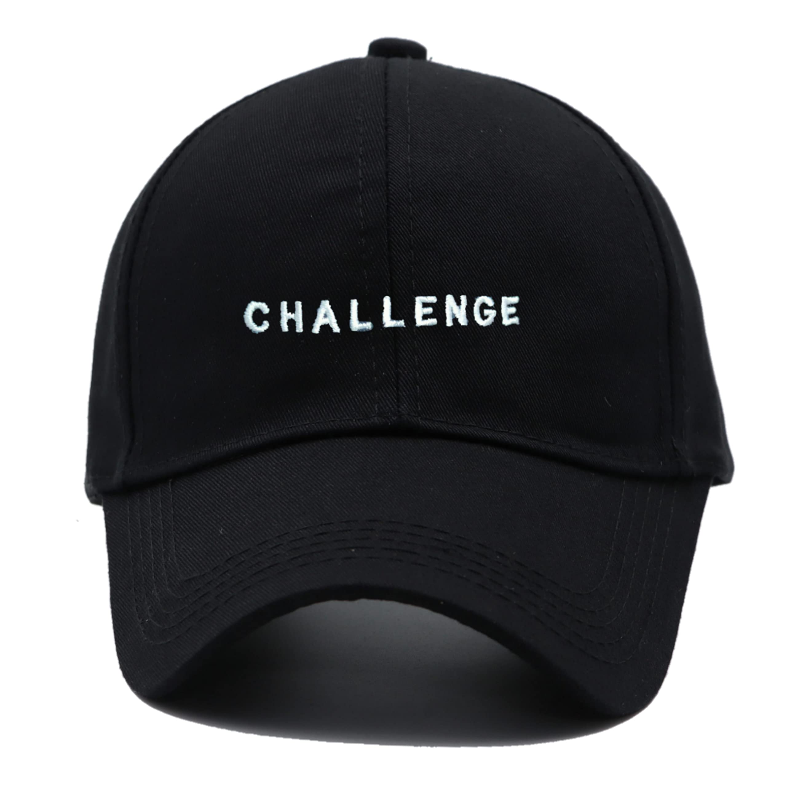 Jazaa|Az| Unisex Cotton Baseball Cap Adjustable Size For Running Workouts And Outdoor Activities All Seasons (Black B2,Free Size