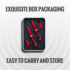 Bwshlf Red Tubeless Presta Valve Stem 40Mm  44Mm, Super Light Alloy Presta Valve Stem Kit With Valve Core Remover Tool And Valve
