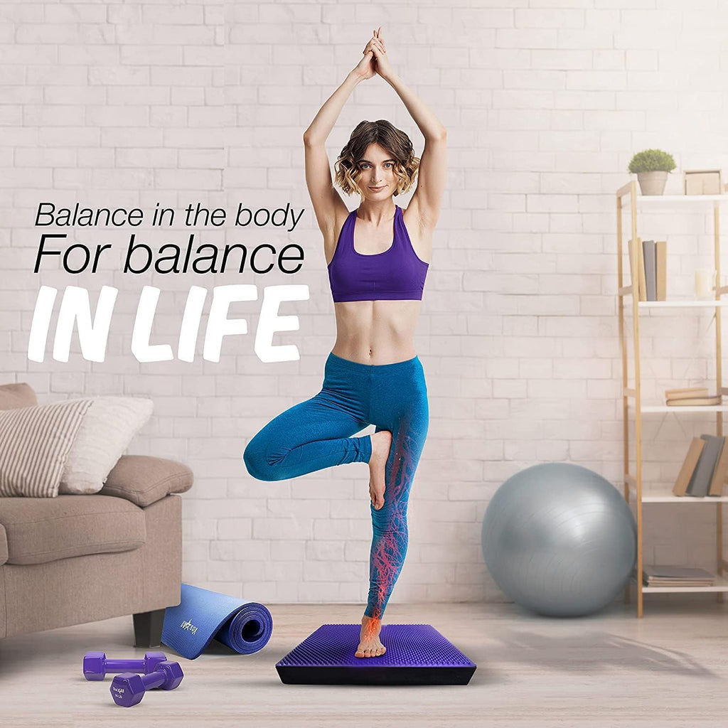 Yes4All Balance Pad Massage/Yoga Pad With Foot Massage Mat For Physical Therapy And Fitness Workout Training, Suitable For Home,