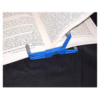 Flipklip Portable Book Page Holder For Hands Free Reading In Bed, On The Go - Works On Hardcovers, Paperbacks, Magazines, Piano