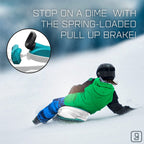 Gizmo Riders Stratos Snow Bobsled for Kids- 2 Person Steerable Snow Sled for Ages 3 and Up (Nimbus Ice Blue), (GRSTR-ASSORT)