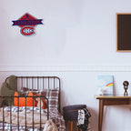 Rico Industries Nhl Montreal Canadiens Diamond Shape Cut Pennant - Home And Living Room D  Cor - Soft Felt Ez To Hang