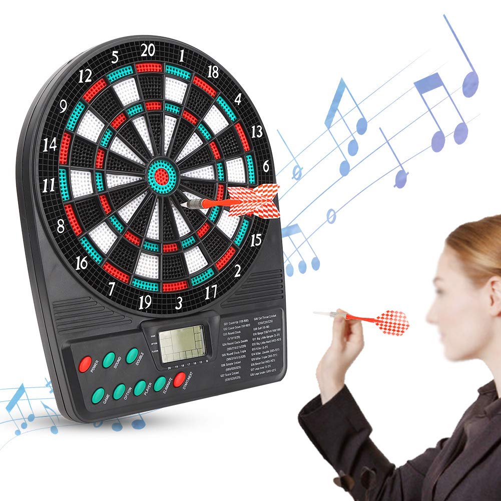 Huakii ?????????????????? ???????? 545G Mini Scoring Dartboard, Mini Dartboard, Lcd Display Screen Bar For Leisure Entertainment