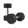 CAP Barbell 12-Sided Coated Dumbbell with Chrome Handle, Pair, 20 LB