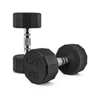CAP Barbell 12-Sided Coated Dumbbell with Chrome Handle, Pair, 20 LB