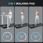 Walking Pad For Home Office, No-Assembly Treadmills With App And Remote Control, Led Display, 2.5 Hp Quiet Walking Jogging Machi