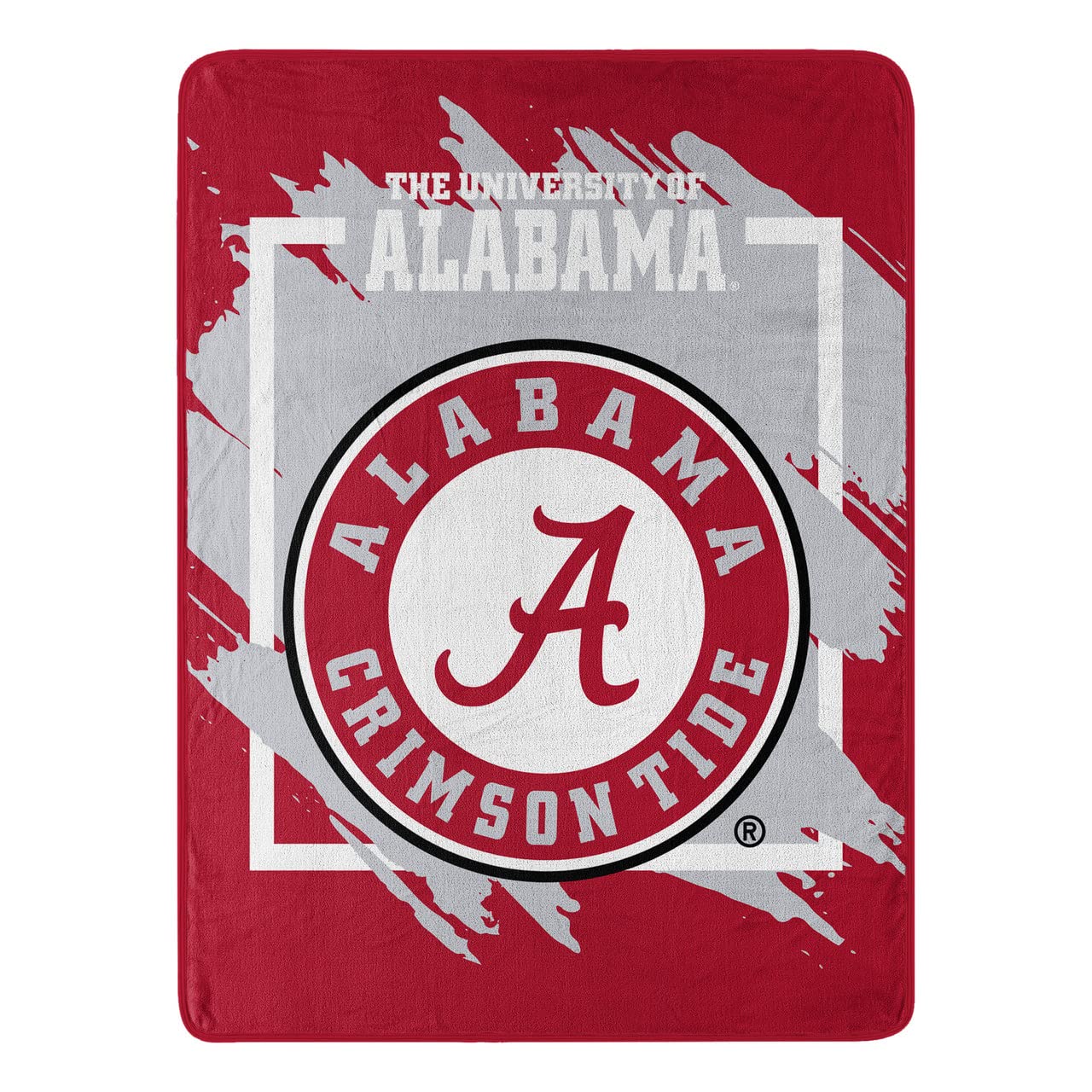 NORTHWEST ENTERPRISES NCAA 46x60 Dimensional Design Micro Raschel Throw Blanket (Alabama Crimson Tide)