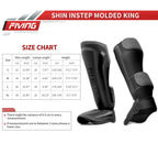 Fiving Mma Martial Arts Shin Guards - Padded, Adjustable Muay Thai Leg Guards With Instep Protection For Kickboxing/Mma Training