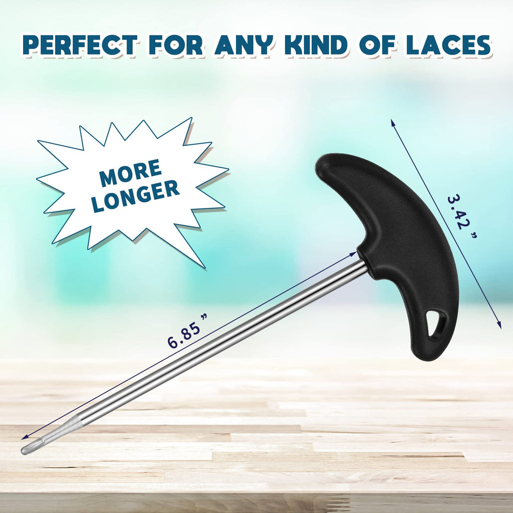 Shoe Lace Tightner Stainless Steel Plastic Hockey Skate Tightener Wire Sports Skate Key Tool Shoe Lace Puller Ice Roller Skate T