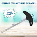 Shoe Lace Tightner Stainless Steel Plastic Hockey Skate Tightener Wire Sports Skate Key Tool Shoe Lace Puller Ice Roller Skate T