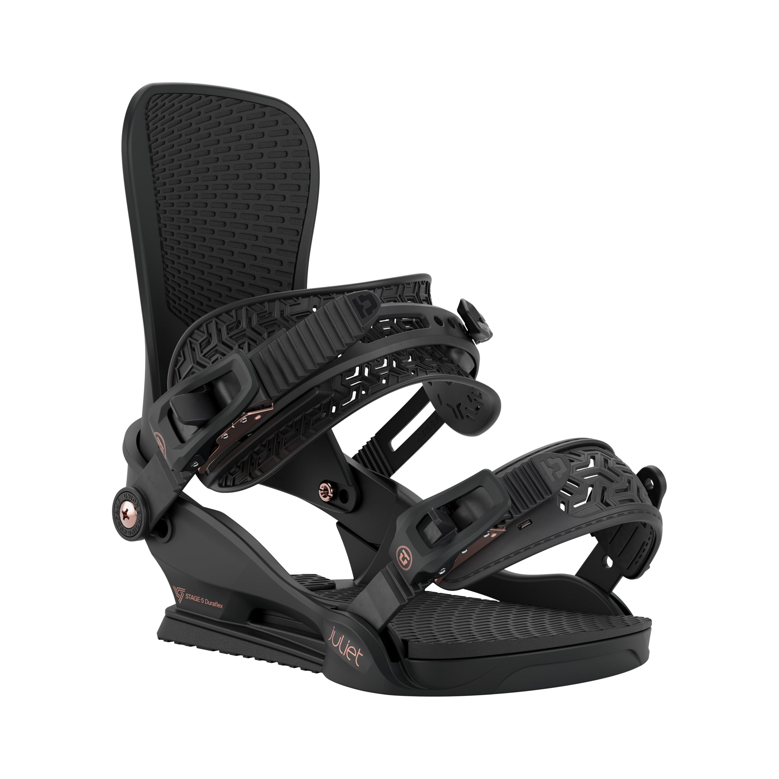 Union Juliet Womens Snowboard Bindings, Black, Small