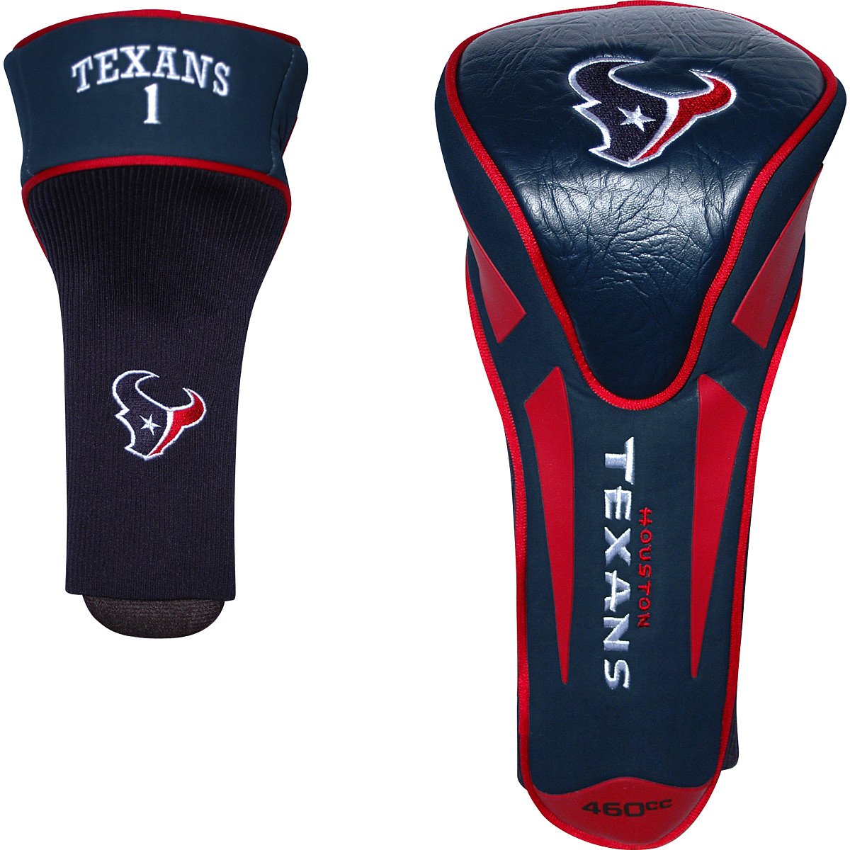 Team Golf Nfl Houston Texans Single Apex Driver Head Cover Golf Club Single Apex Driver Headcover, Fits All Oversized Clubs, Tru