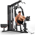 ARMAC Home Gym, FMW1 Multifunctional Workout Station for Leg Press, Home Gym Equipment with 150LBS Weight Stack, Full Body Worko
