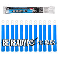 Be Ready - Industrial 12 Hour Illumination Emergency Safety Chemical Light Glow Sticks 12 Pack - Blue