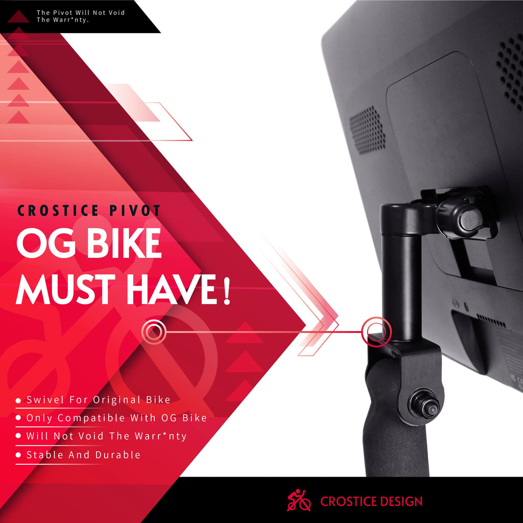 Crostice Swivel Arm Compatible With Peloton Bike,(Upgraded Modles) Pivot For Off-Bike Workout, 360 Movement Monitor Adjuster Acc