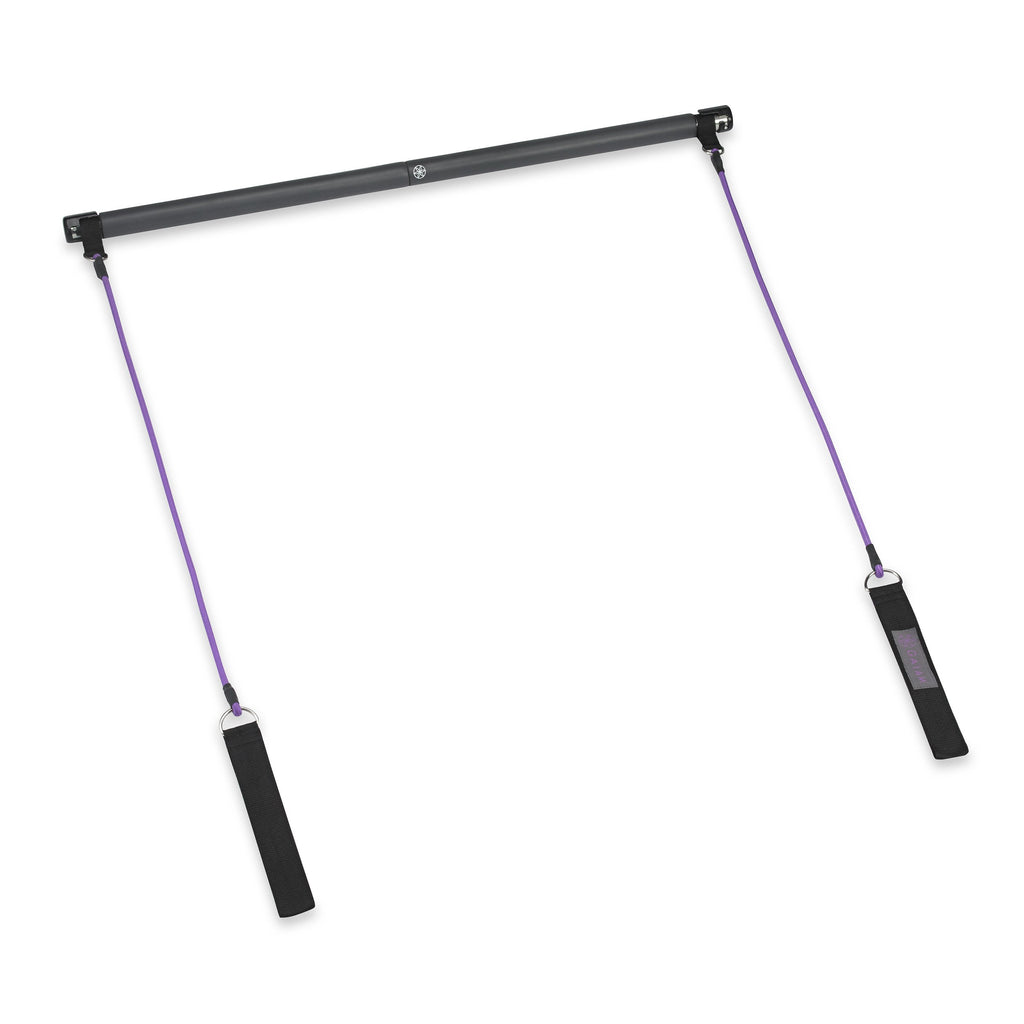 Gaiam Restore Pilates Bar Reformer Kit - Home Fitness Equipment For Total Body Workout - Includes Bar, Two 30-Inch Resistance Ba