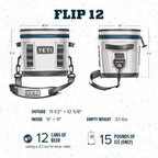 YETI Hopper Flip 12 Portable Cooler, Highlands Olive