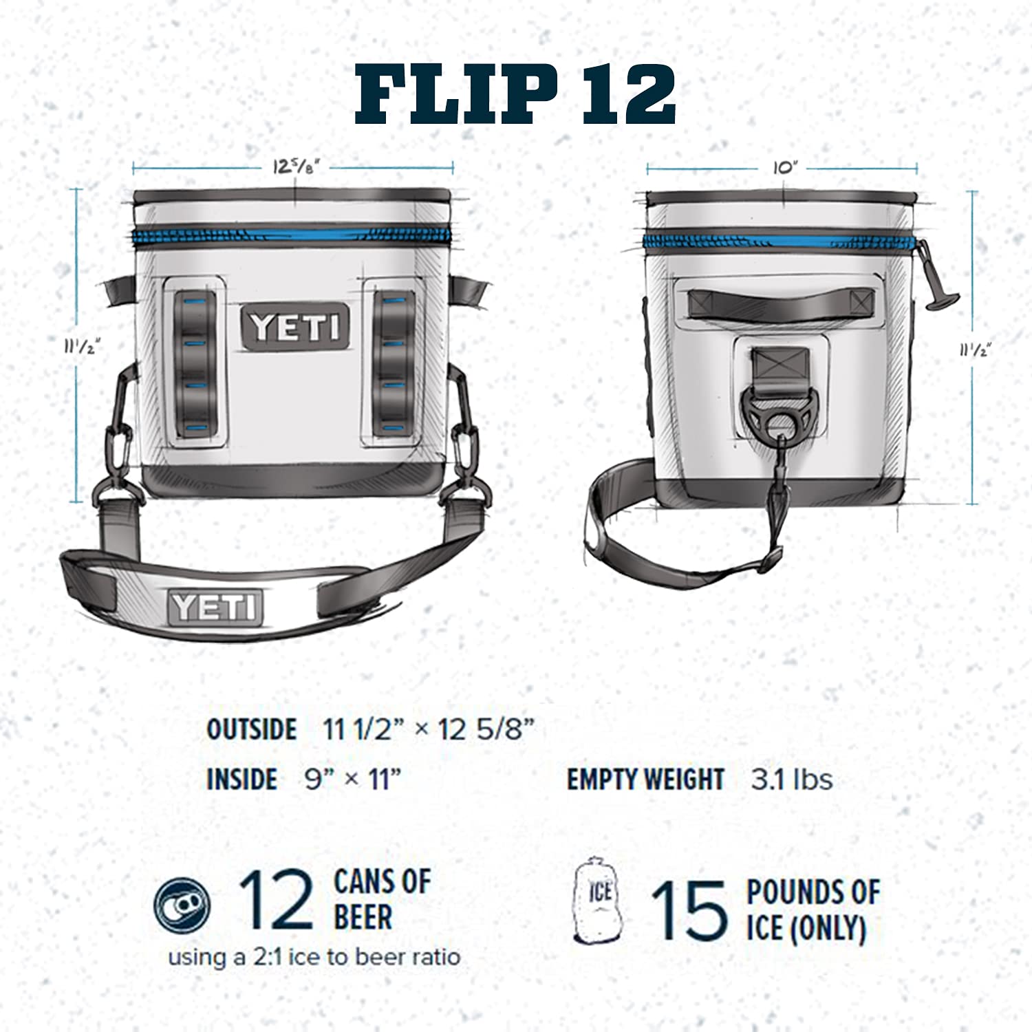 YETI Hopper Flip 12 Portable Cooler, Highlands Olive