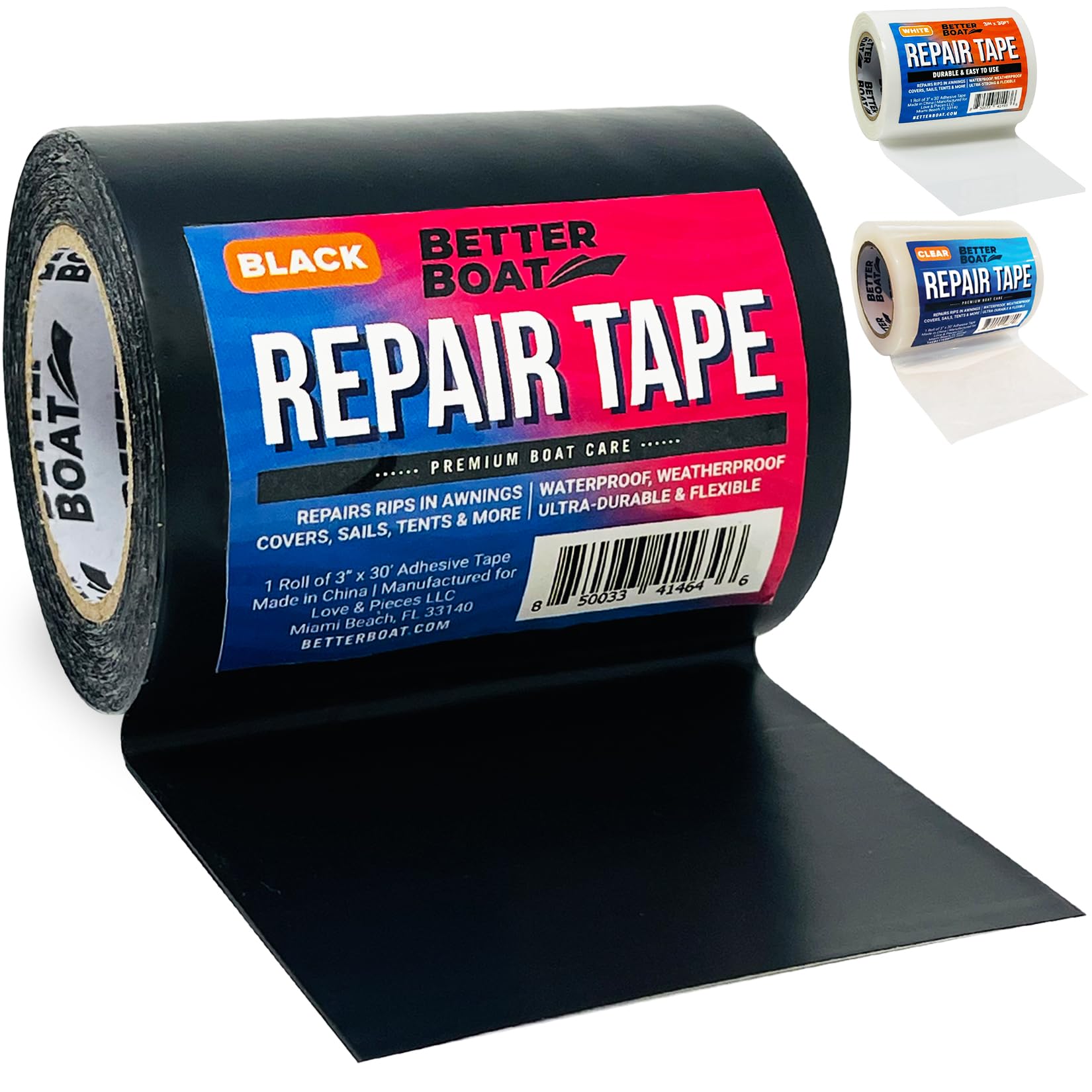 Repair Tape Fabric Repair Boat Covers Canvas Tent Repair Tape Pop Up Camper Rv Awning Repair Tape Tarp Canopy Tear & Vinyl Water