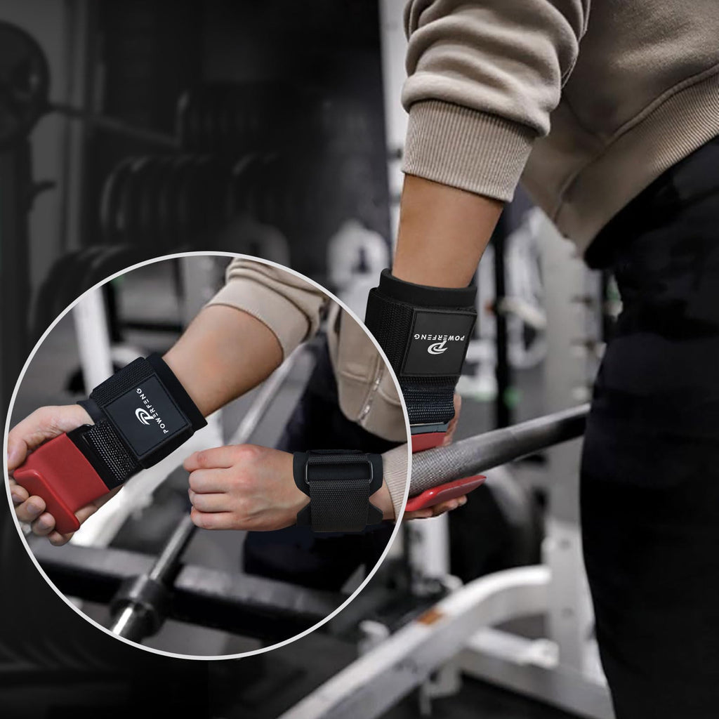 Lifting Hooks For Weight Lifting: Weightlifting Hooks Wrist Straps Hand Grip Support For Deadlift Weightlifting Gym Gloves For M