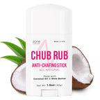 Zone Naturals Chub Rub Stick - 100% Natural Anti Chafing Stick - Friction Defense Anti Chafe Stick Reduces Rubbing And Irritatio