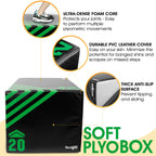 Yes4All 3 In 1 Foam Plyometric Jump Box Jump Training & Conditioning-Plyo Jump Box For Jump Training Fitness Workout Exercise, G