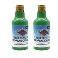 Flame King 1/4-lb Empty Refillable Propane Cylinder Tanks - Reusable & Transportable - Safe and Legal Refill Option - UL1769 Lis