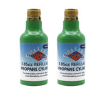 Flame King 1/4-lb Empty Refillable Propane Cylinder Tanks - Reusable & Transportable - Safe and Legal Refill Option - UL1769 Lis