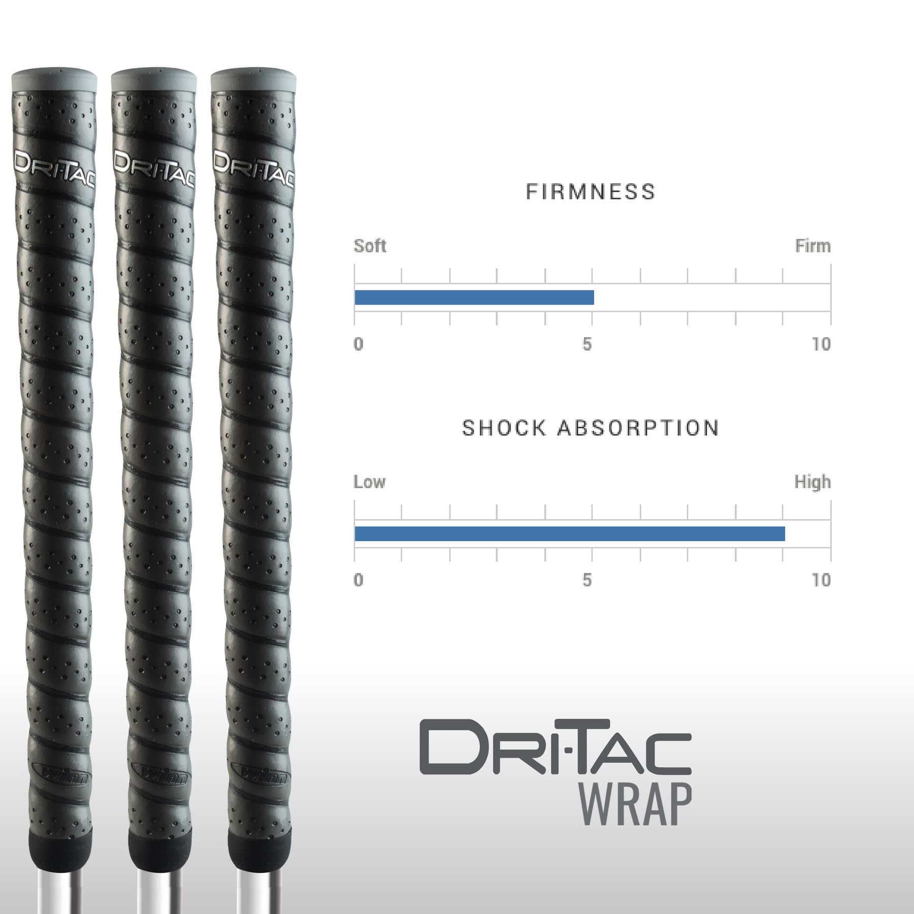 Winn Dri-Tac Wrap Oversize (+1/8 Inch) 13 Piece Golf Grip Bundle (